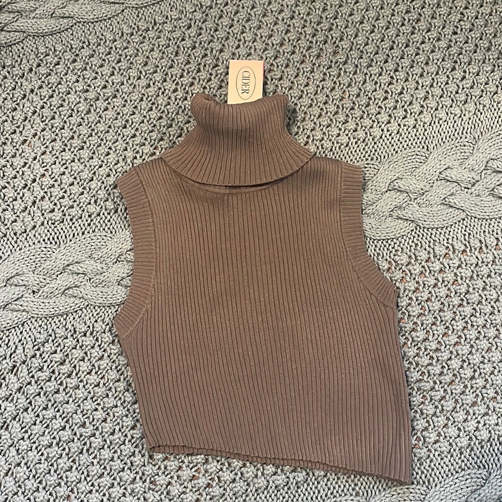 Turtleneck Asymmetrical Top